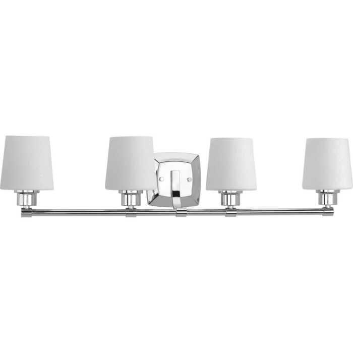 Glance 4-Light Bathroom Vanity Light in Polished Chrome