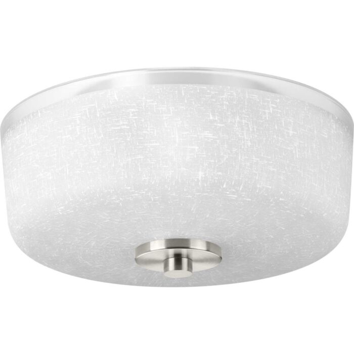 Alexa 2-Light Flush Mount in Brushed Nickel
