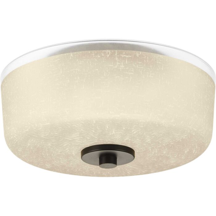 Alexa 2-Light Flush Mount in Antique Bronze
