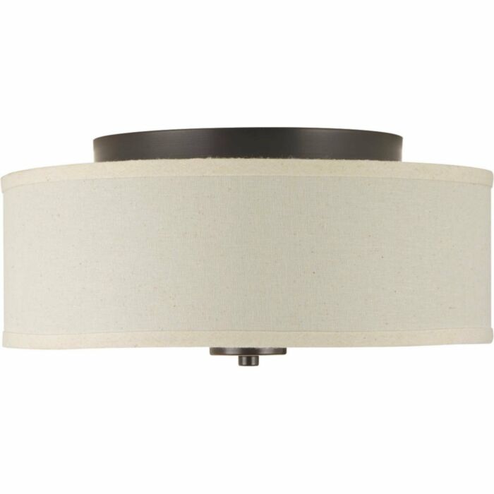 Inspire LED 1-Light LED Flush Mount in Antique Bronze