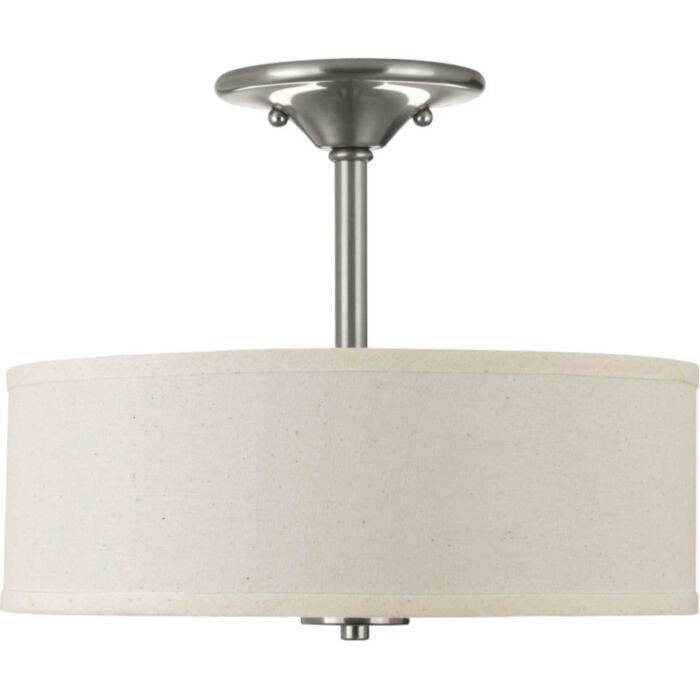 Inspire 2-Light Semi-Flush Mount in Brushed Nickel