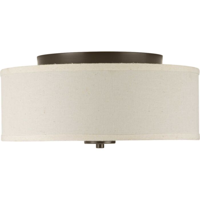 Inspire 2-Light Flush Mount in Antique Bronze