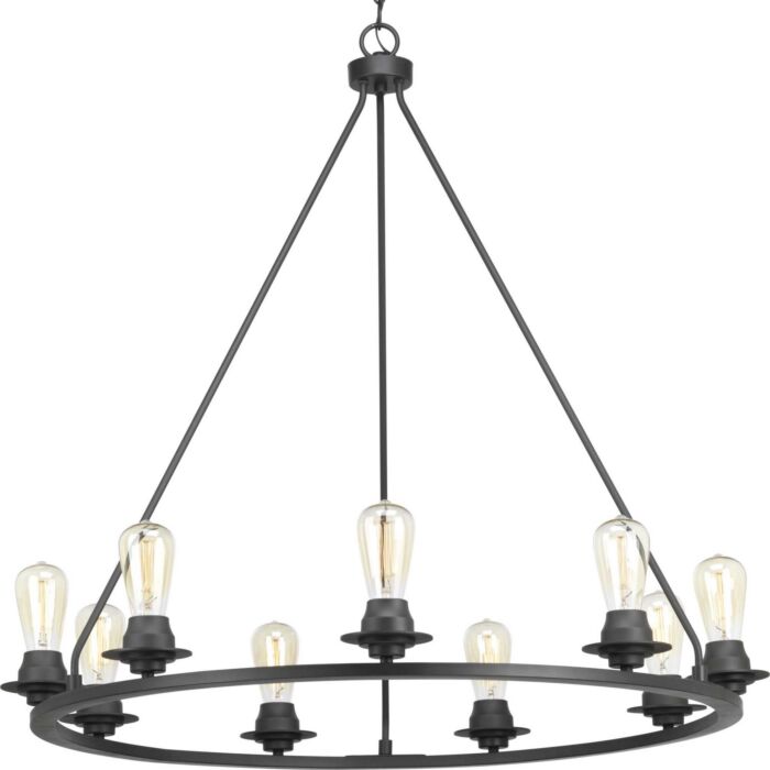 Debut 9-Light Chandelier in Graphite