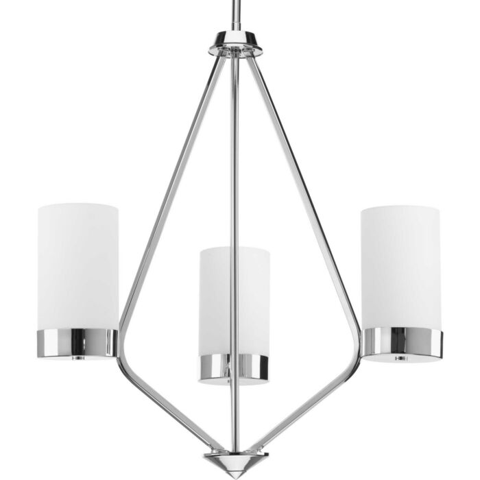 Elevate 3-Light Chandelier in Polished Chrome