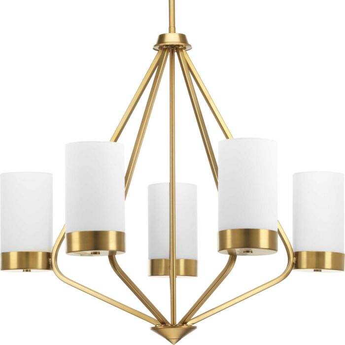 Elevate 5-Light Chandelier in Brushed Bronze