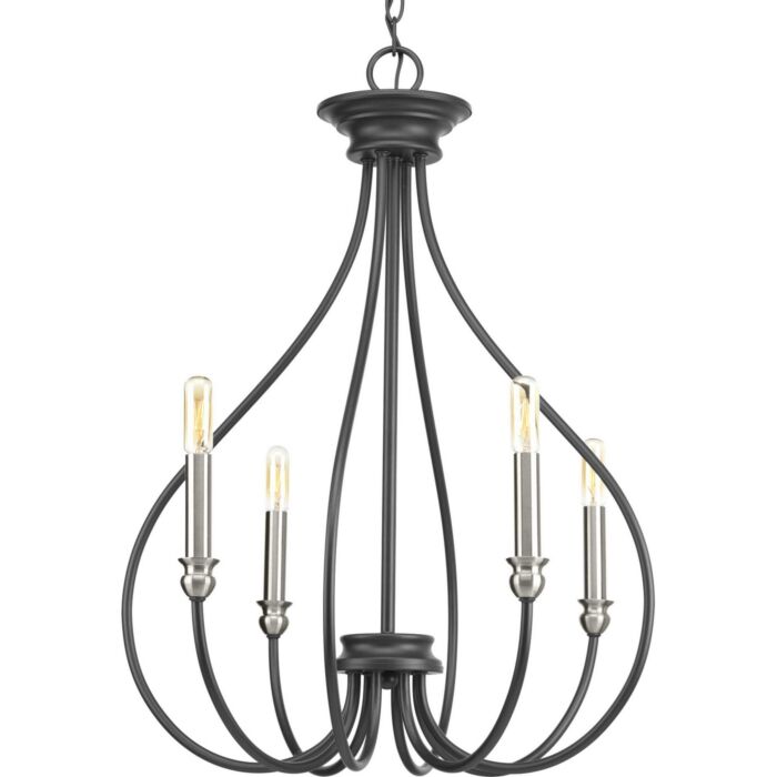 Whisp 4-Light Chandelier in Graphite