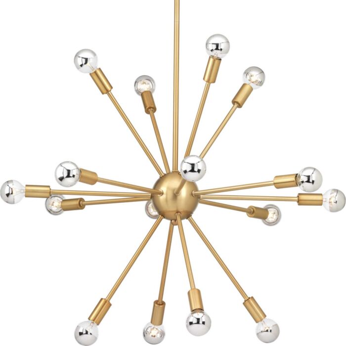 Ion 16-Light Chandelier in Brushed Bronze