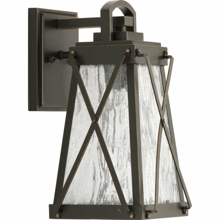 Creighton 1-Light Wall Lantern in Antique Bronze