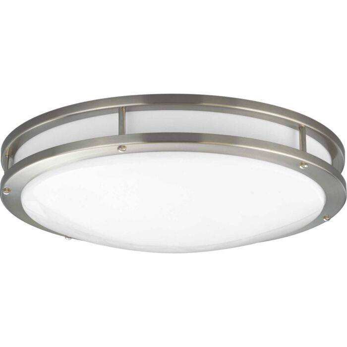 LED Linear 1-Light LED Flush Mount in Brushed Nickel