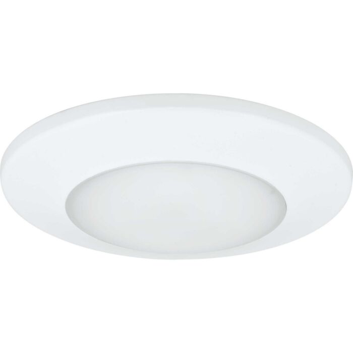 LED Flush Mount 1-Light LED Flush Mount in White