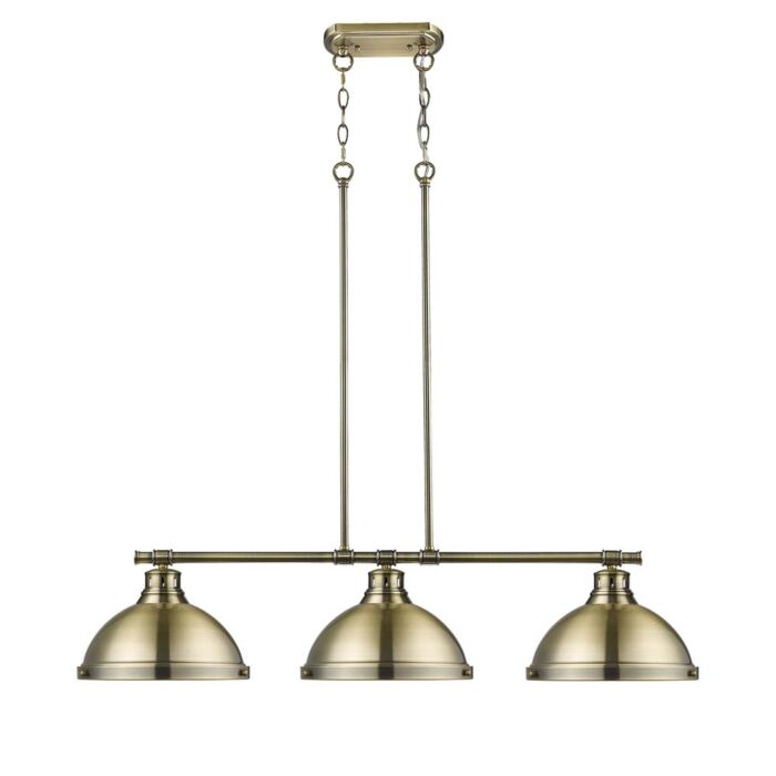 Three Light Linear Pendant