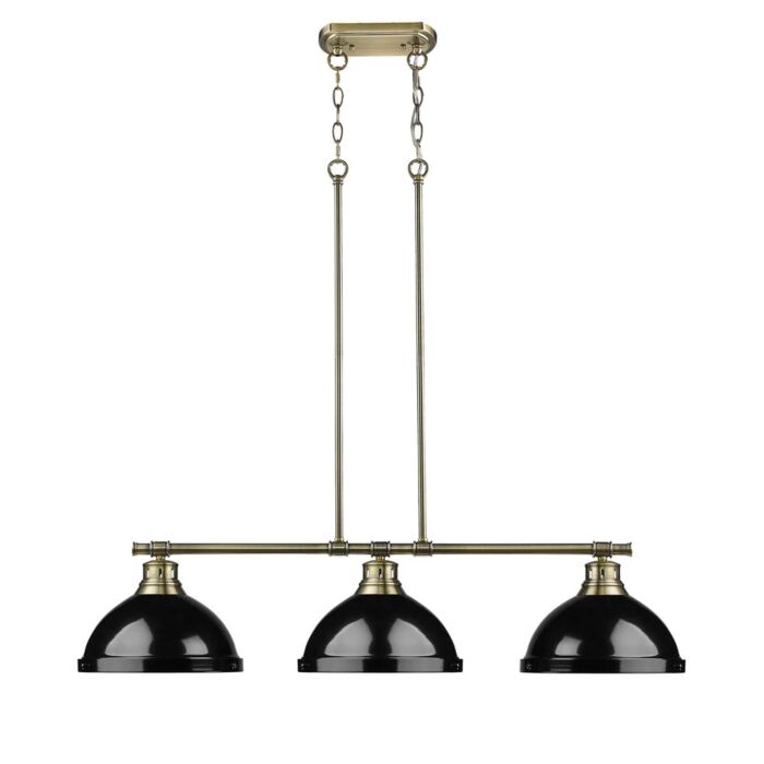 Three Light Linear Pendant