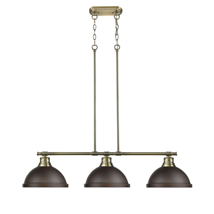 Three Light Linear Pendant