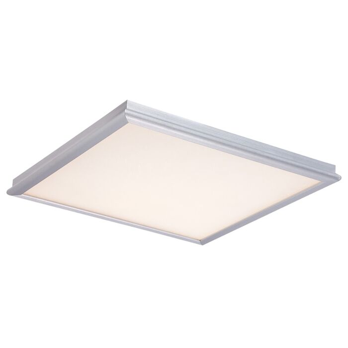 Modern Forms Neo 1 Light Flush Mount in Brushed Aluminum