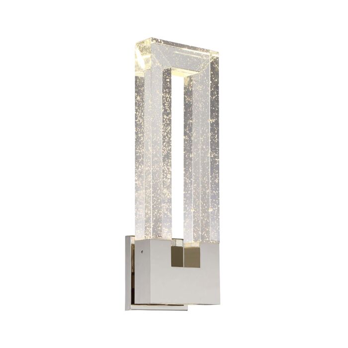 Modern Forms Chill 2 Light Wall Sconce in Polished Nickel