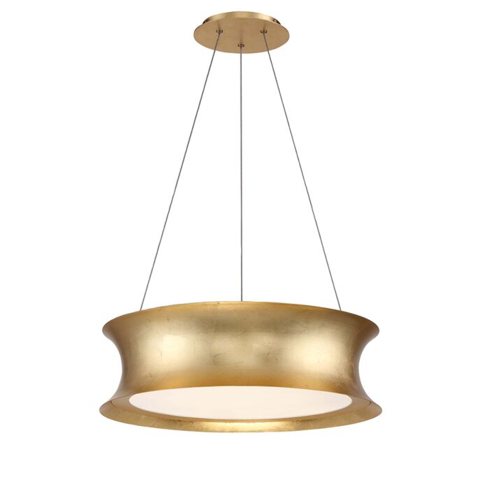 Modern Forms Tango 1 Light Chandelier in Gold Leaf