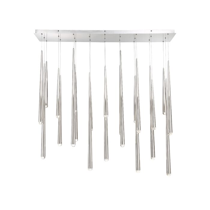 Modern Forms Cascade 23 Light Chandelier in Polished Nickel