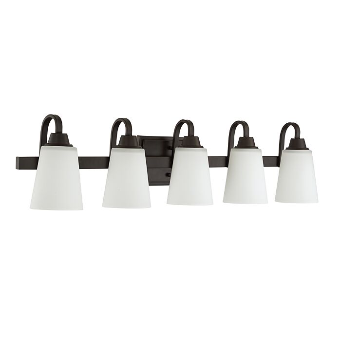Grace 5-Light Bathroom Vanity Light in Espresso