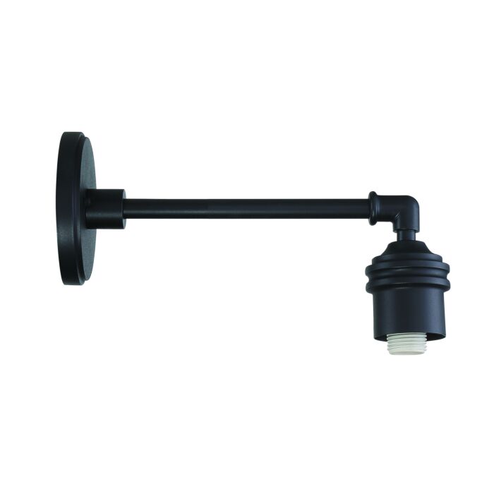 The Great Outdoors 8 Inch RLM Lighting Wall Mount in Black