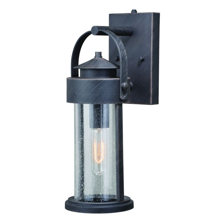Cumberland 1-Light Outdoor Wall Mount in Rust Iron