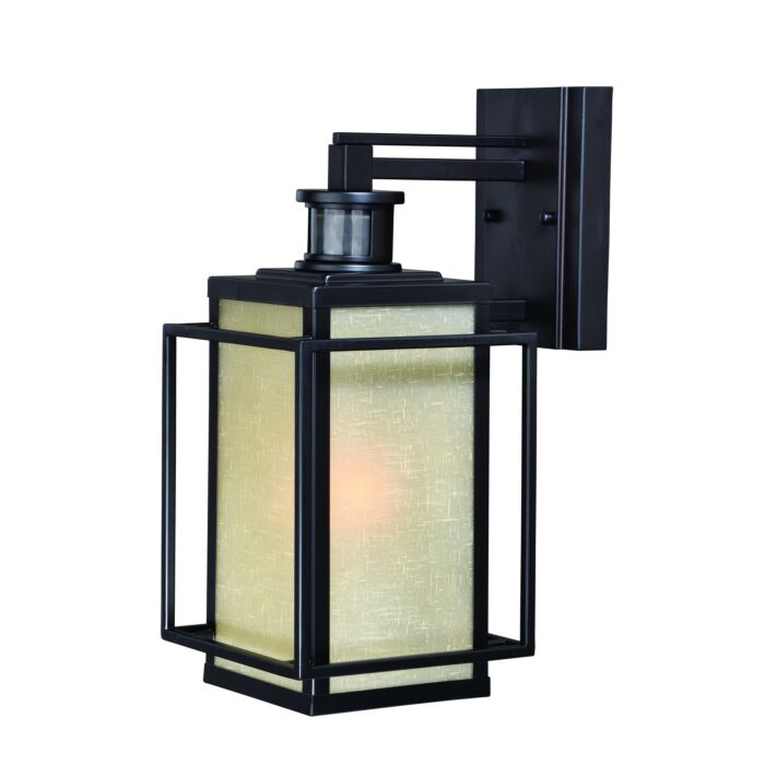 Hyde Park 1-Light Motion Sensor Outdoor Wall Light in Espresso Bronze