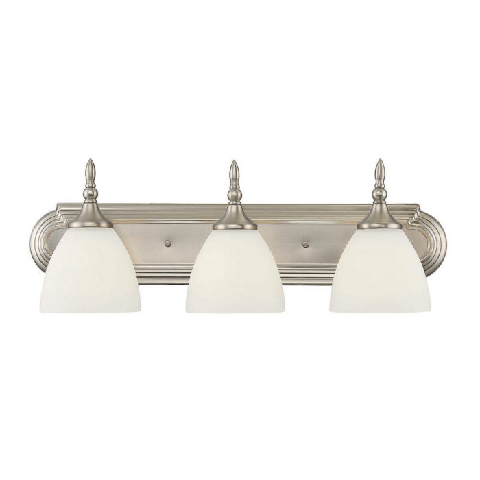 Savoy House Herndon 3 Light Bathroom Vanity Light in Satin Nickel