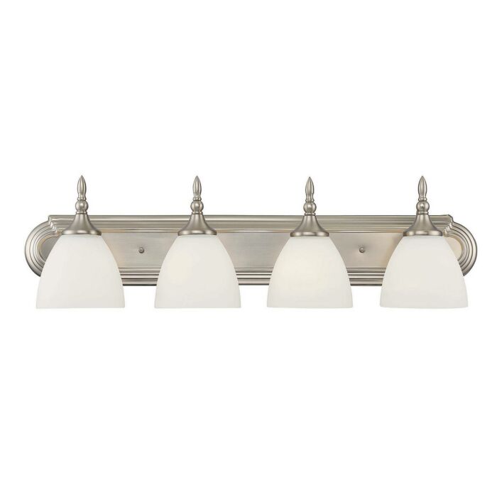 Savoy House Herndon 4 Light Bathroom Vanity Light in Satin Nickel