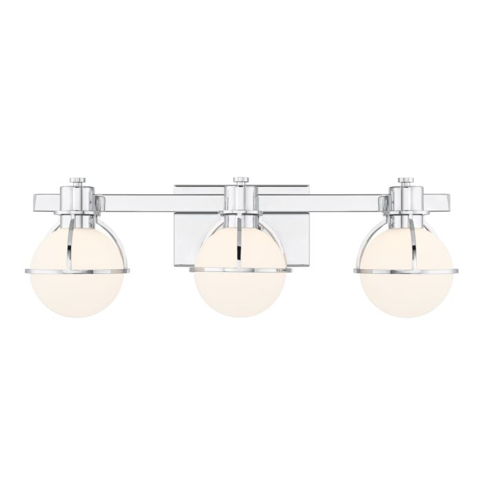 Pierce 3-Light Bathroom Vanity Light in Chrome