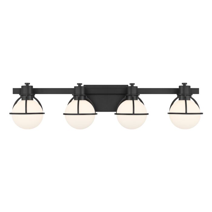 Pierce 4-Light Bathroom Vanity Light in Matte Black