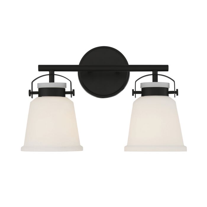Savoy House Kaden 2 Light Bathroom Vanity Light in Matte Black