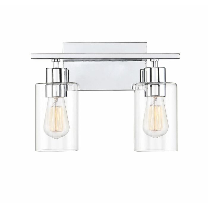 Savoy House Lambert 2 Light Bathroom Vanity Light in Polished Chrome
