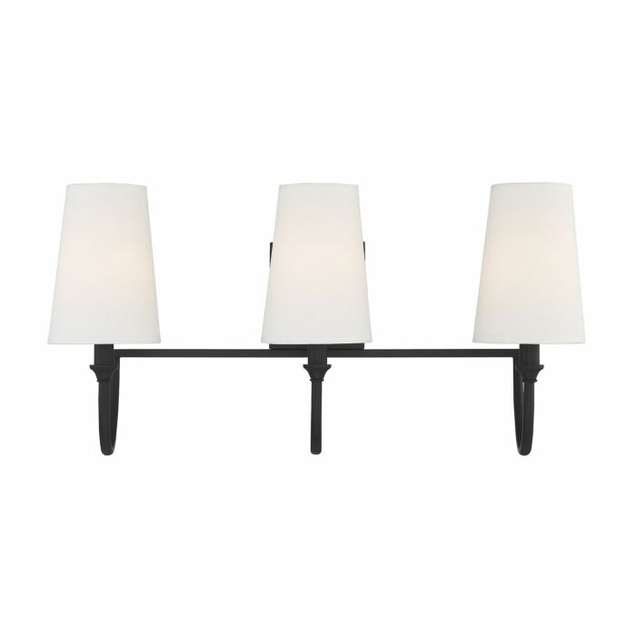 Savoy House Cameron 3 Light Bathroom Vanity Light in Matte Black