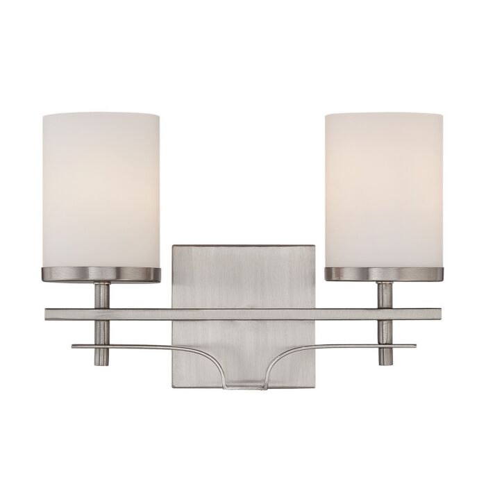 Savoy House Colton 2 Light Bathroom Vanity Light in Satin Nickel