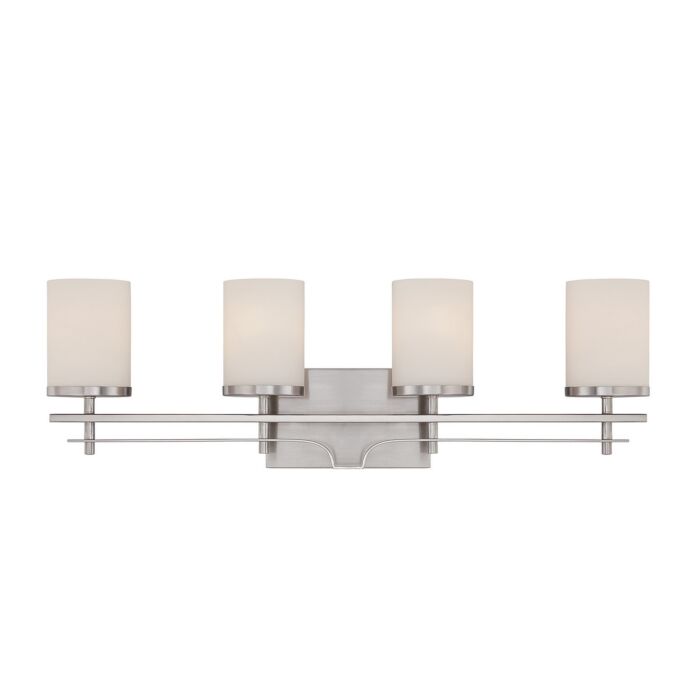 Savoy House Colton 4 Light Bathroom Vanity Light in Satin Nickel