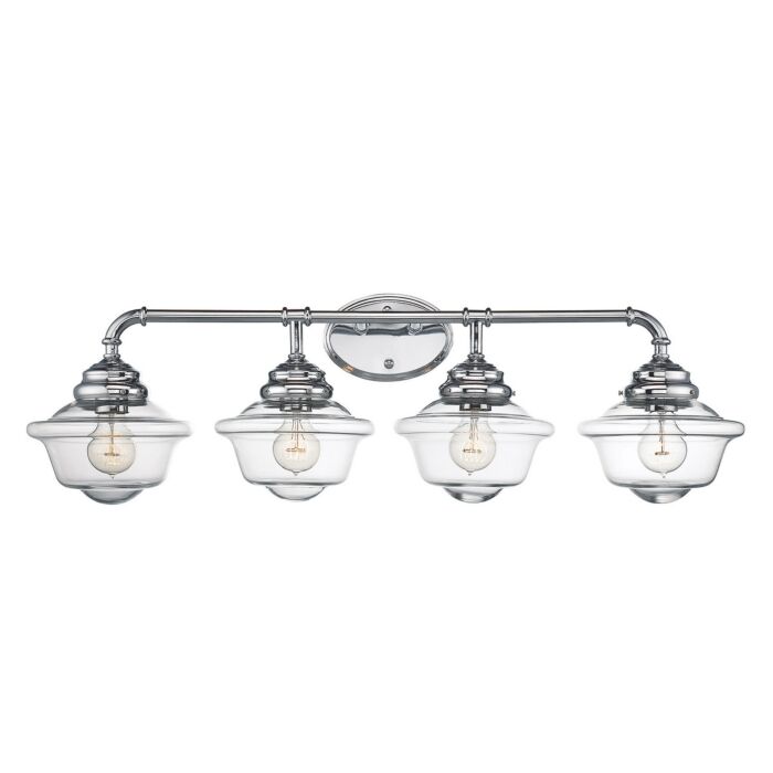 Savoy House Fairfield 4 Light Bathroom Vanity Light in Chrome