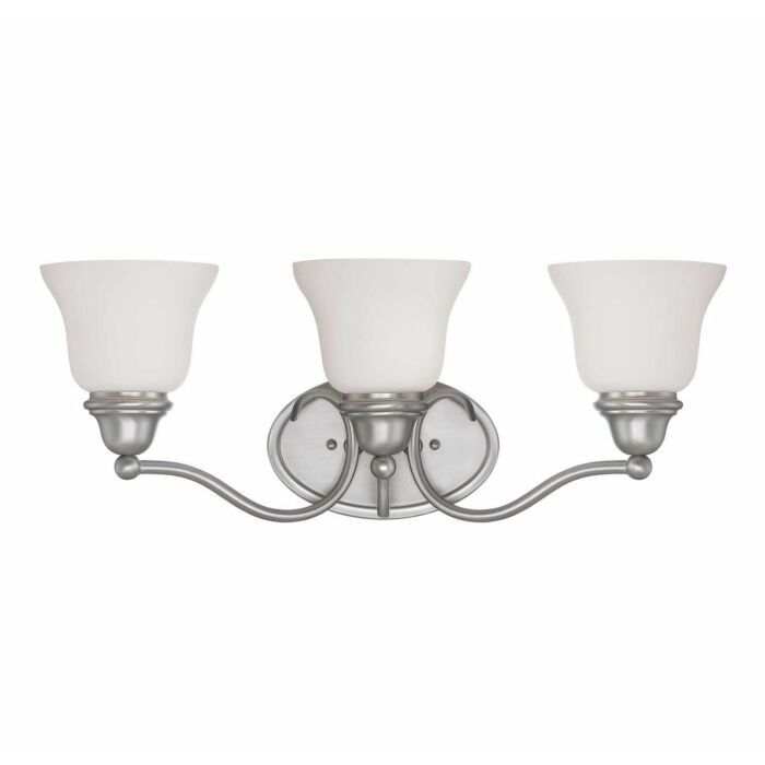 Savoy House Yates 3 Light Bathroom Vanity Light in Pewter