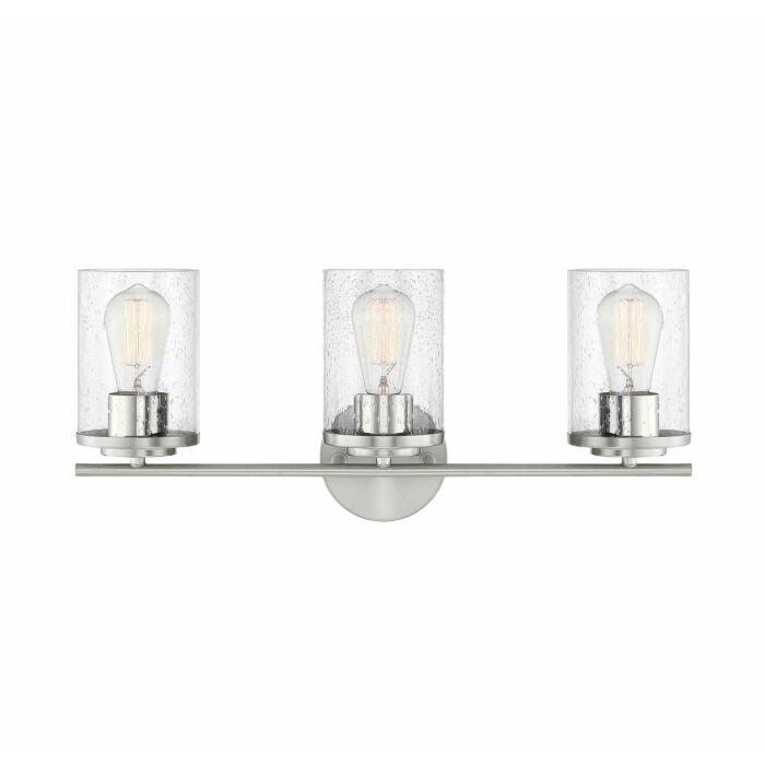 Savoy House Marshall 3 Light Bathroom Vanity Light in Polished Chrome