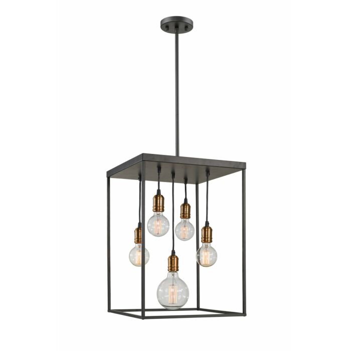 Z Lite Troubadour 5 Light Pendant Light In Bronze
