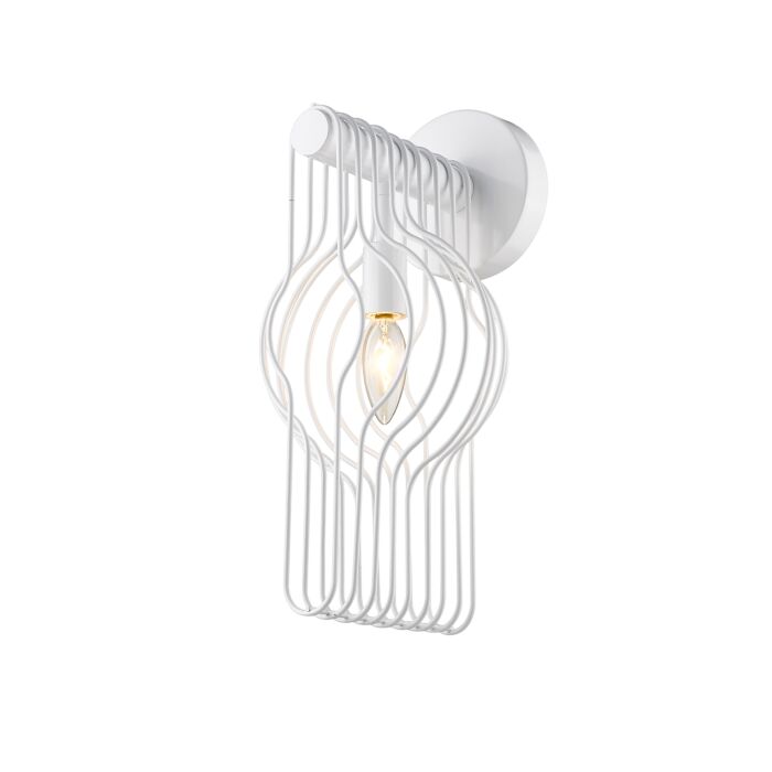 Z Lite Contour 1 Light Wall Sconce In White