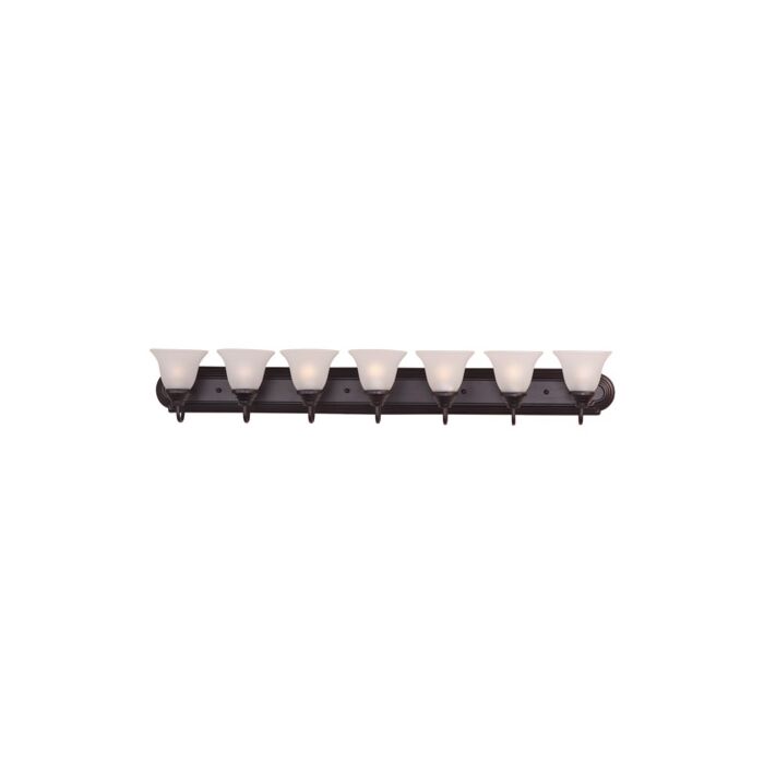 Maxim Lighting Essentials 7 Light Bathroom Vanity Light in Oil Rubbed Bronze