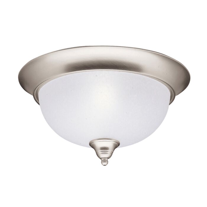 Kichler Dover 2 Light Flush Mount in Brushed Nickel