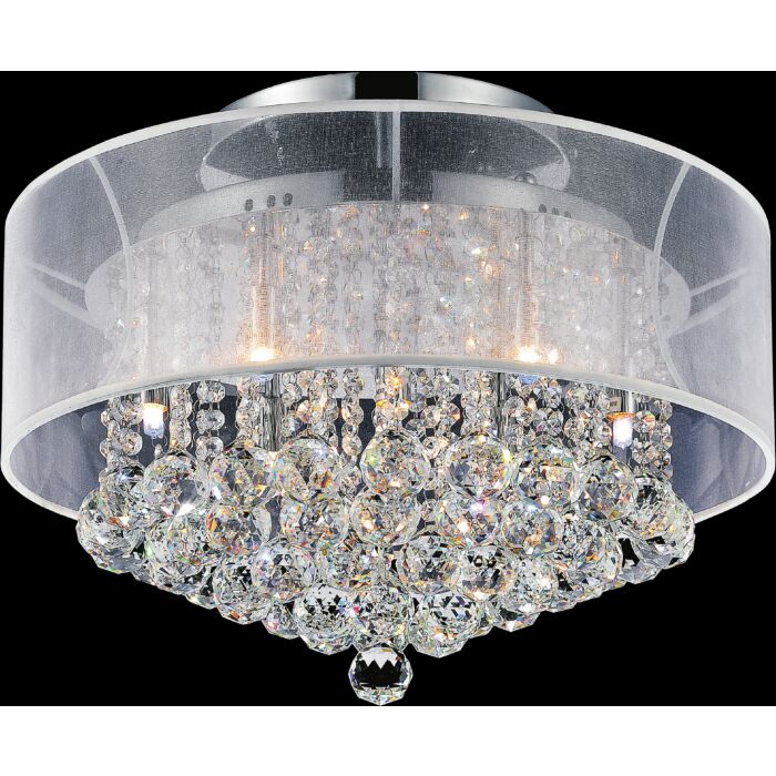 Nine Light Flush Mount