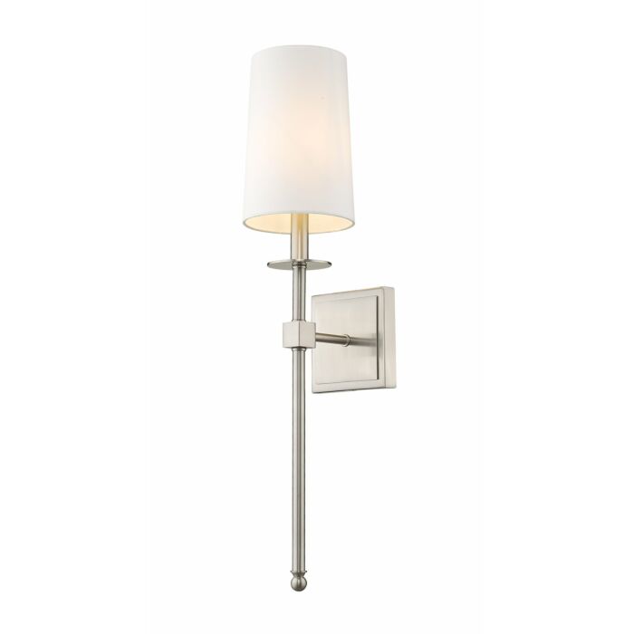 Z Lite Camila 1 Light Wall Sconce In Brushed Nickel
