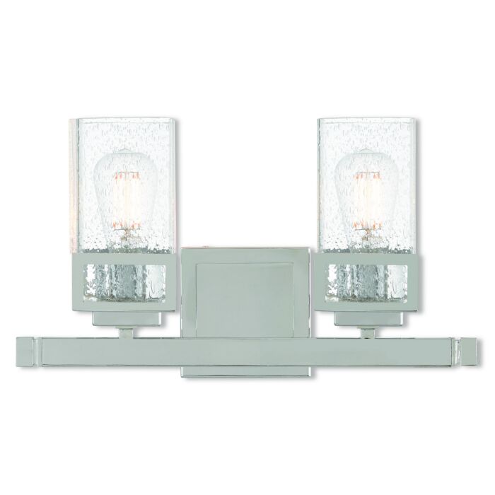 Harding 2-Light Bathroom Vanity Light in Polished Chrome