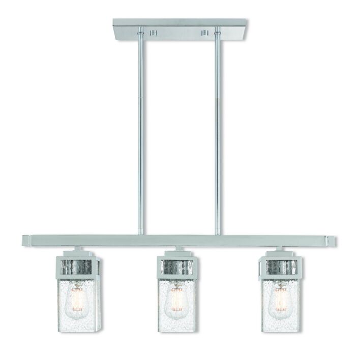 Harding 3-Light Linear Chandelier in Polished Chrome