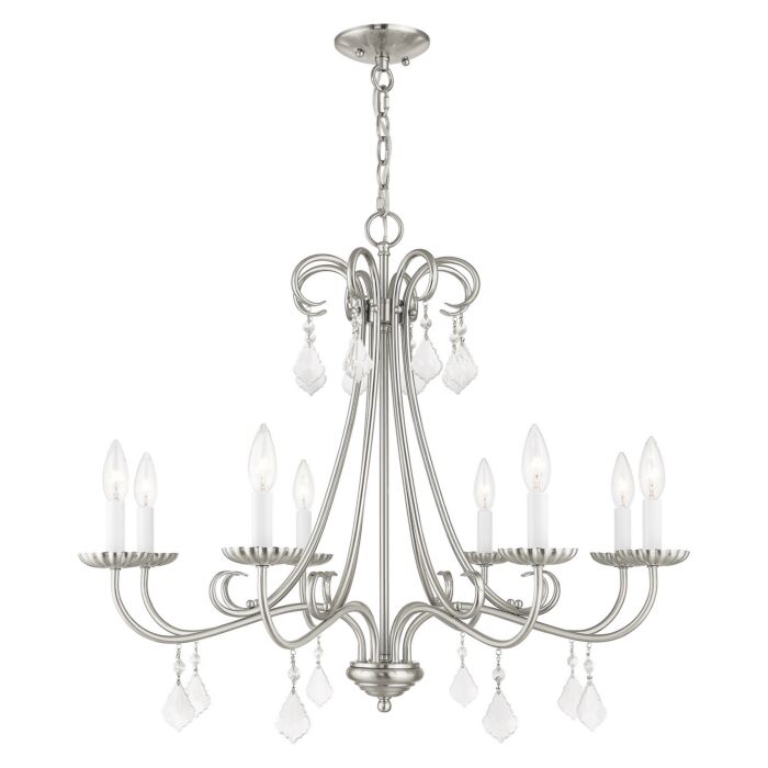 Daphne 8-Light Chandelier in Brushed Nickel