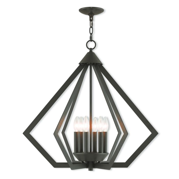 Prism 6-Light Chandelier in Bronze