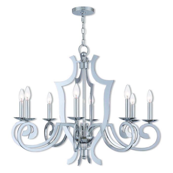 Aldrich 8-Light Chandelier in Polished Chrome