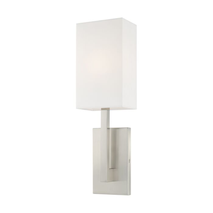 ADA Wall Sconces 1-Light Wall Sconce in Brushed Nickel