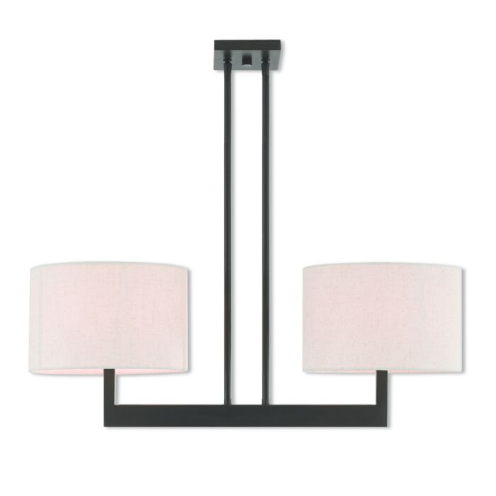 Hayworth 2-Light Linear Chandelier in Bronze